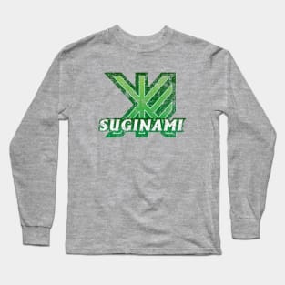 Suginami Prefecture Japanese Symbol Distressed Long Sleeve T-Shirt